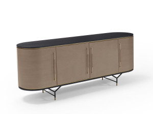 Деревянный шкаф с распашными дверями