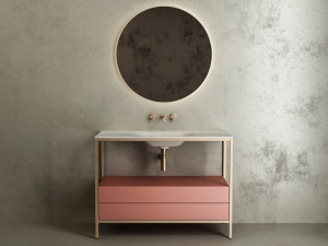 Металлическая секционная напольная раковина