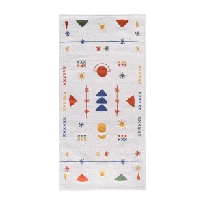 Коврик для ванной Moroshka Kira 60x120 см цвет белый желтый