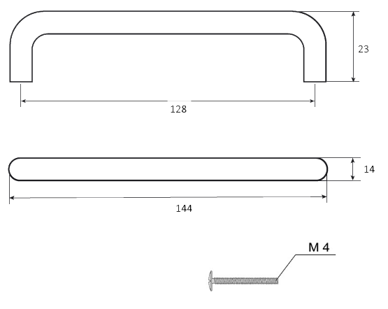 88110518 Ручка-скоба 1018 143 мм ЦАМ цвет матовый никель STLM-0076870 EDSON  - Вид №5