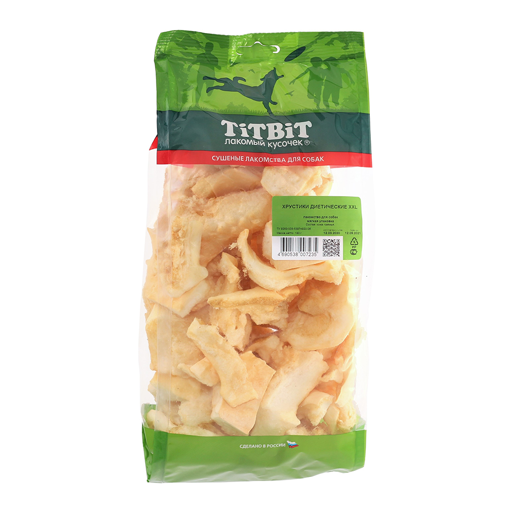 Т0026695 Лакомство для собак Хрустики диетические XXL TITBIT 