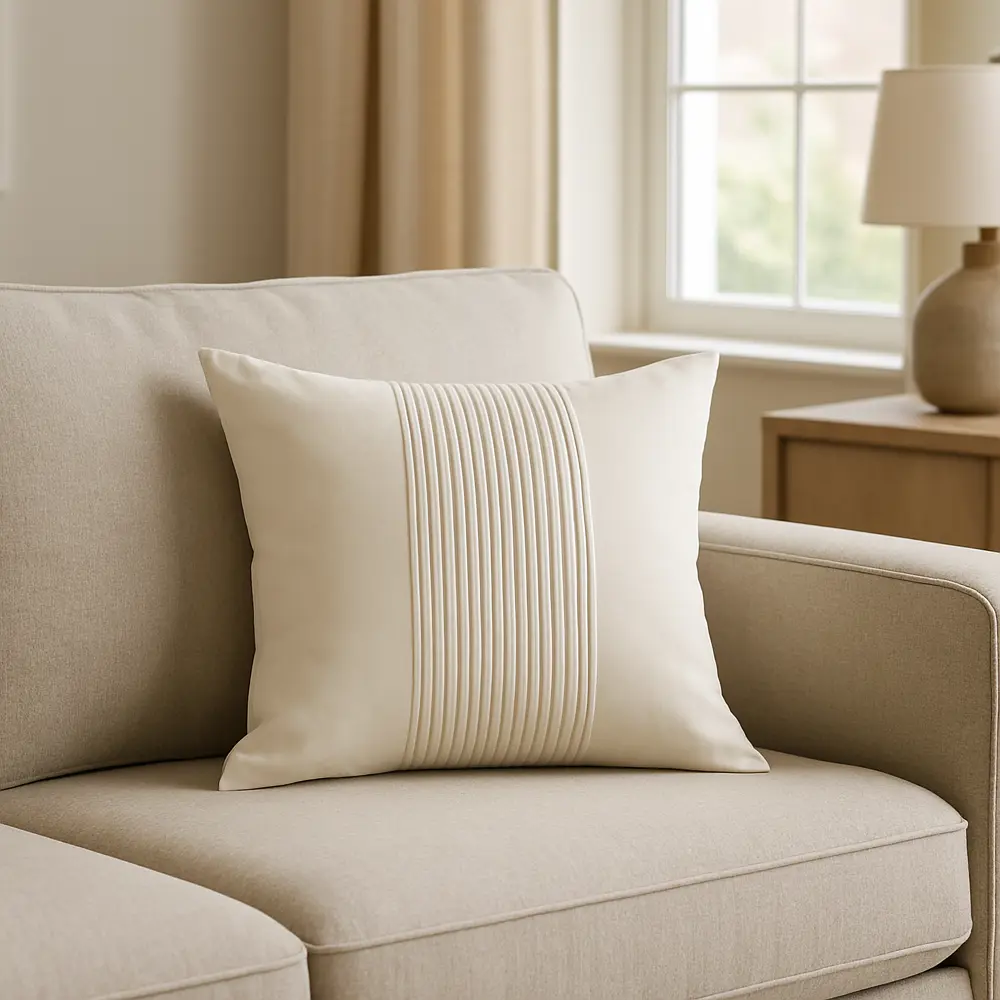 Подушка Модена 45x45 см цвет экрю СТОЛИЦА ТЕКСТИЛЯ STLM-2126517 - Вид №3