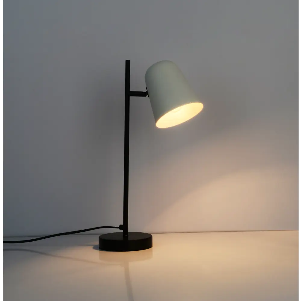 Настольная лампа рабочая KREAFORTA Talica цвет белый/черный STLM-2075124