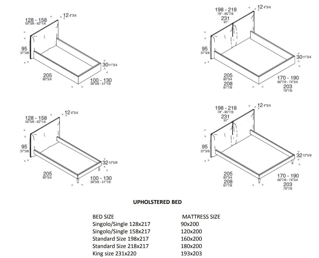 Двуспальная кровать-контейнер с мягким изголовьем ESTEL GROUP PLUME ARCH-00092038 - Вид №6