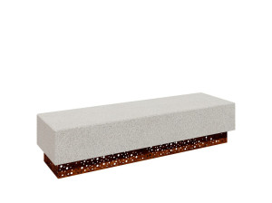 Бетонная скамья