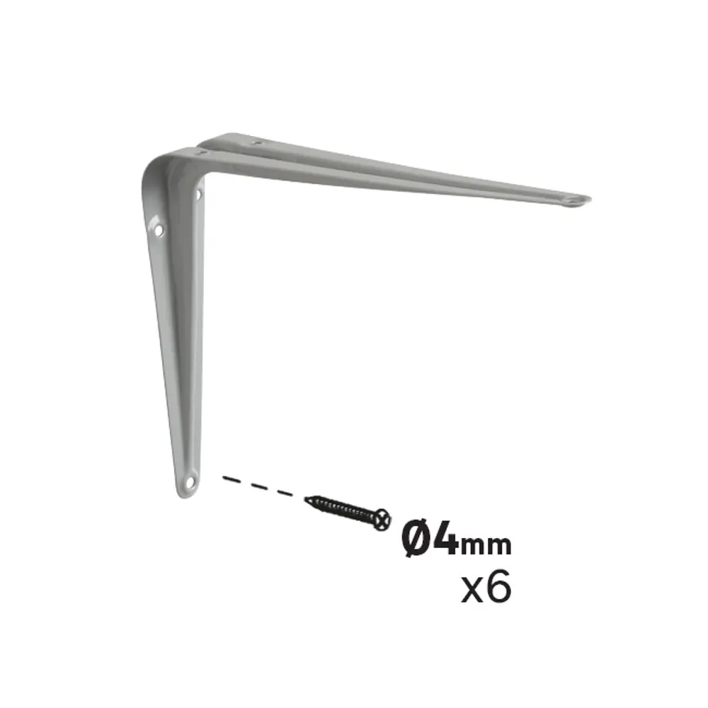 Утилитарный кронштейн Normo 15x20 см нагрузка до 15 кг цвет серый Santreyd STLM-2160773 - Вид №4