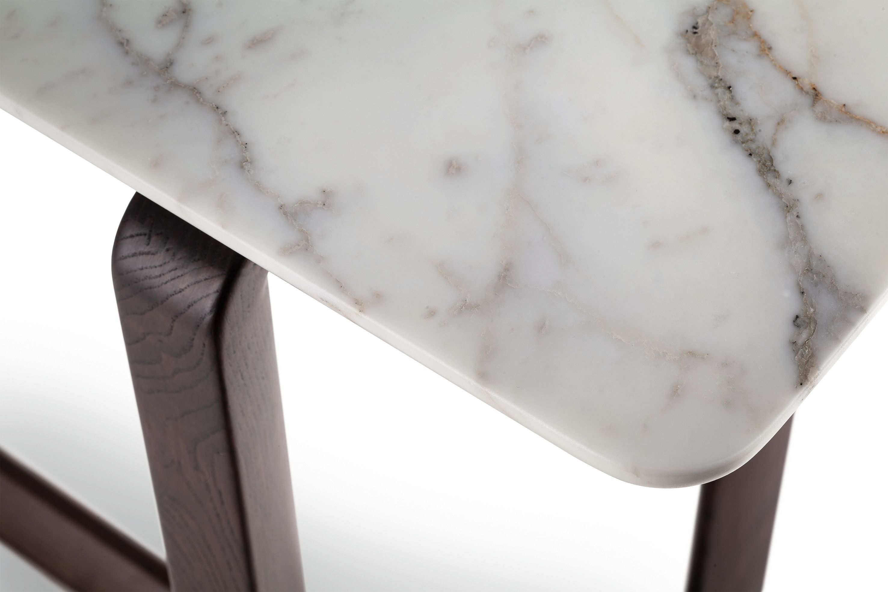 Прямоугольная консоль из дерева и мрамора Poltrona Frau коллекция-мебель и аксессуары ARCH-00073658 - Вид №2