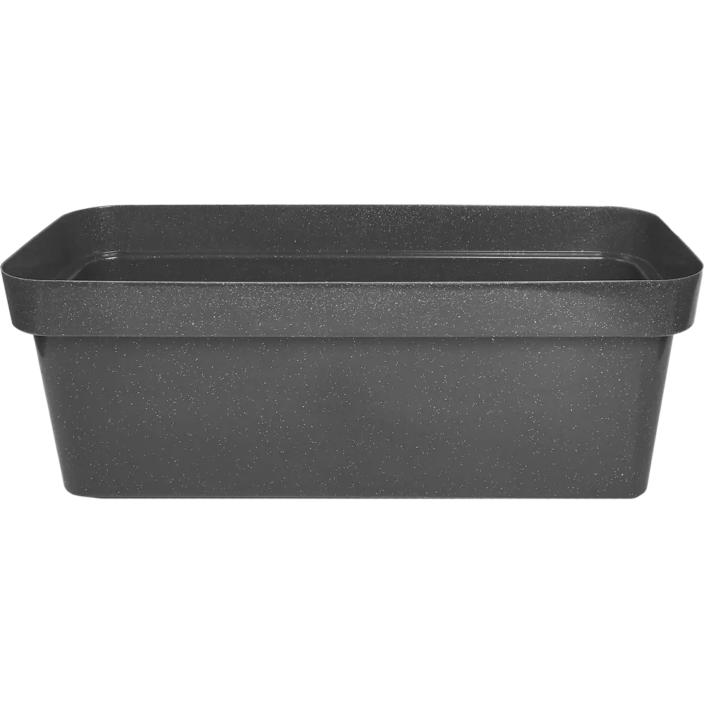 Ящик балконный Эко 40x17x15 см v7 л пластик черный гранит Santreyd STLM-2064831