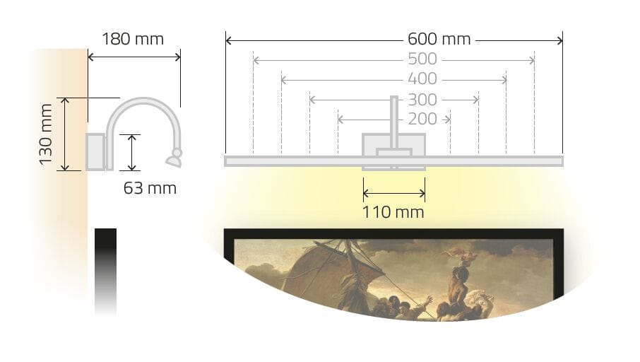 Светодиодный настенный светильник для картин TEKNI-LED Киото ARCH-00144138 - Вид №19