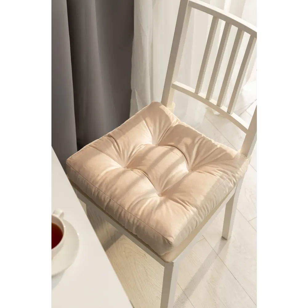 Подушка для стула Jimena 40x40 см цвет бежевый SEASONS STLM-2182970 - Вид №3
