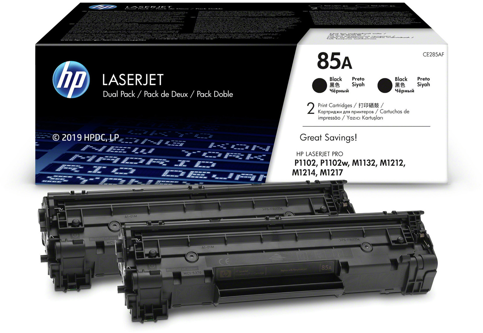 CE285AF 85a black dual pk lj toner cartridge HP Santreyd  - Вид №3
