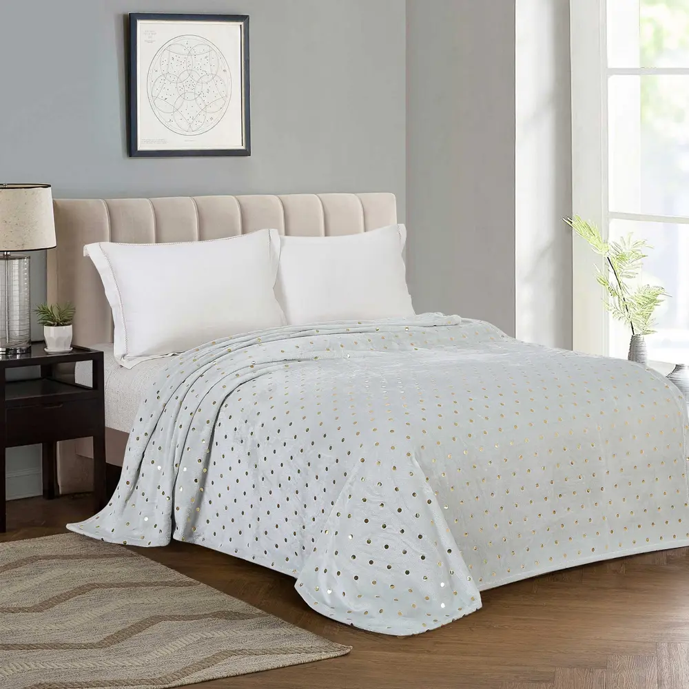 Плед Nawa Gold 150х200 см велсофт цвет серый СТОЛИЦА ТЕКСТИЛЯ STLM-2197308 - Вид №4