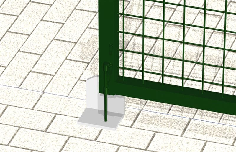 Ворота с замком Ferro Bulloni подъездные ворота ARCH-00067439 - Вид №2