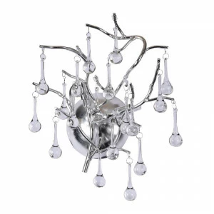 Бра галогеновое серебряное Salice 3132/26 AP-2 DIVINARE SALICE 00-3931639 Прозрачный;серебро