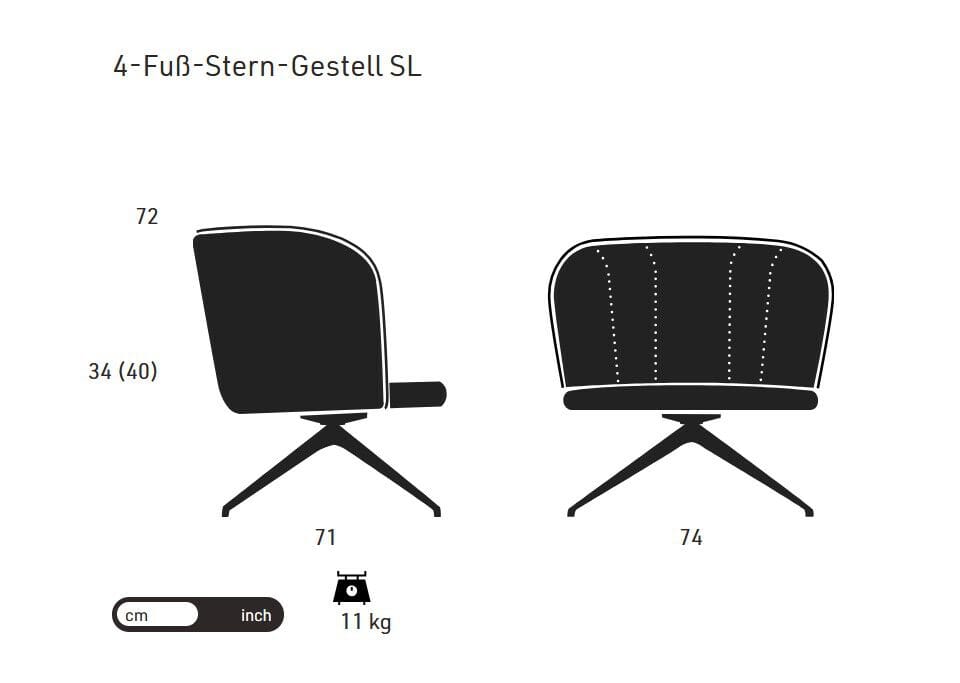 Спицевое кресло KFF Gaia Line ARCH-00025950 - Вид №2