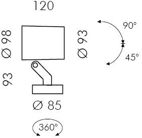 SIMES Наружный прожектор из литого под давлением алюминия Stage sun-id-1491786 - Вид №4