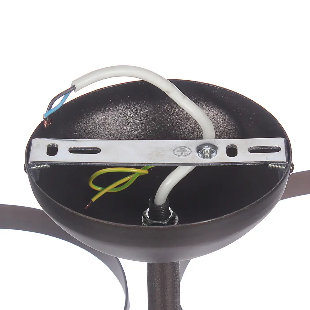 Люстра потолочная Vitaluce Софито 5 ламп 15м² E27 цвет коричневый STLM-2184329 - Вид №3