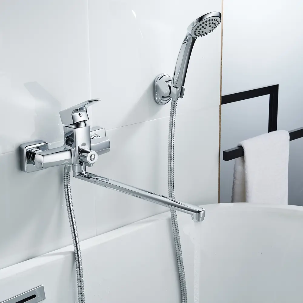 Смеситель для ванны и душа Culto Accent однорычажный цвет хром STLM-2136831 - Вид №4