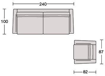 CTS SALOTTI Диван-кровать из ткани Passion sun-id-1454586 - Вид №10