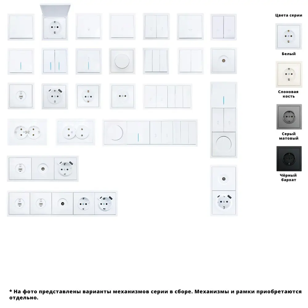 Выключатель перекрестный встраиваемый Lezard Zima 2 клавиши цвет белый STLM-2210492 - Вид №3