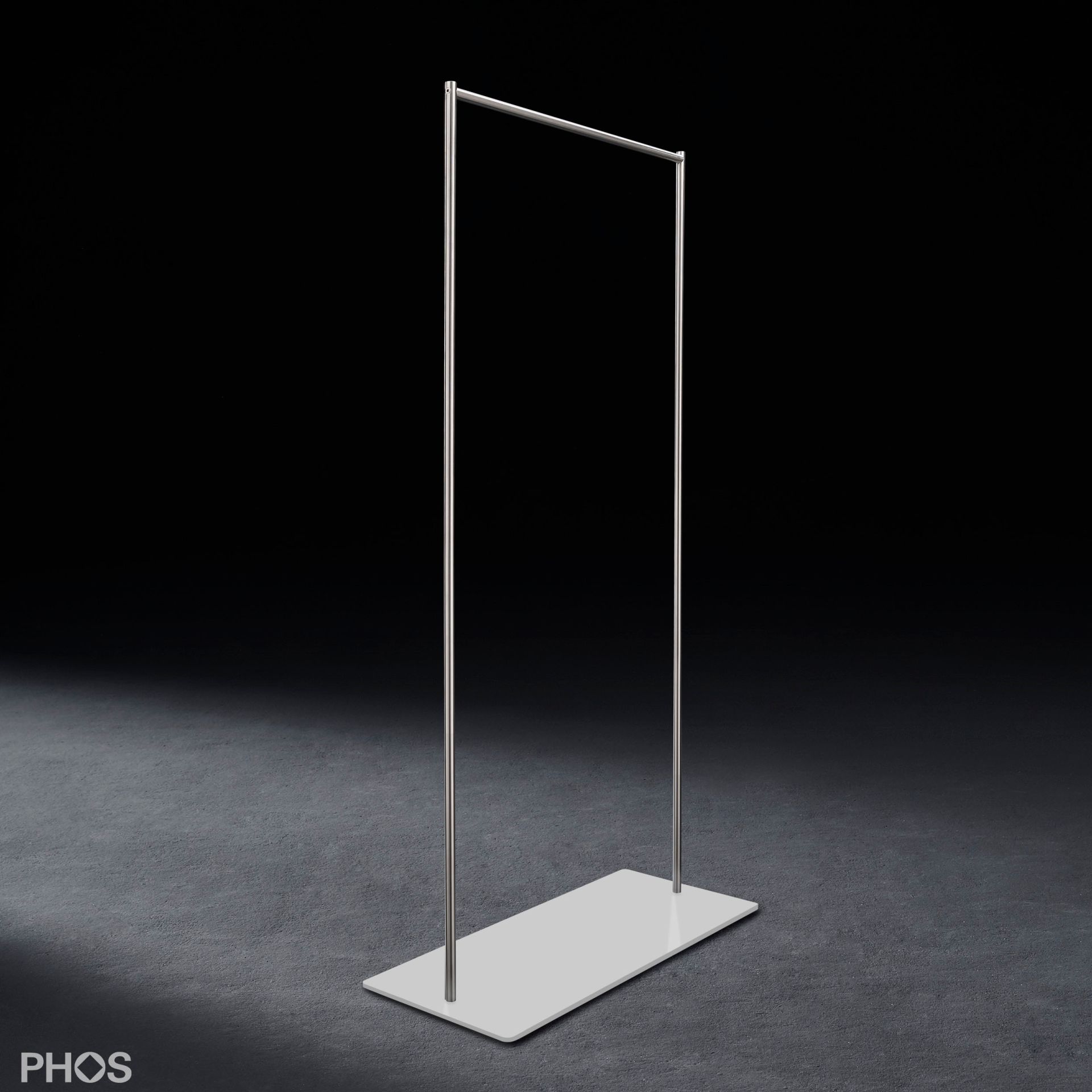 GST2-BPW Платяной шкаф twin pur с гладкой платяной штангой, основание: белое. PHOS 