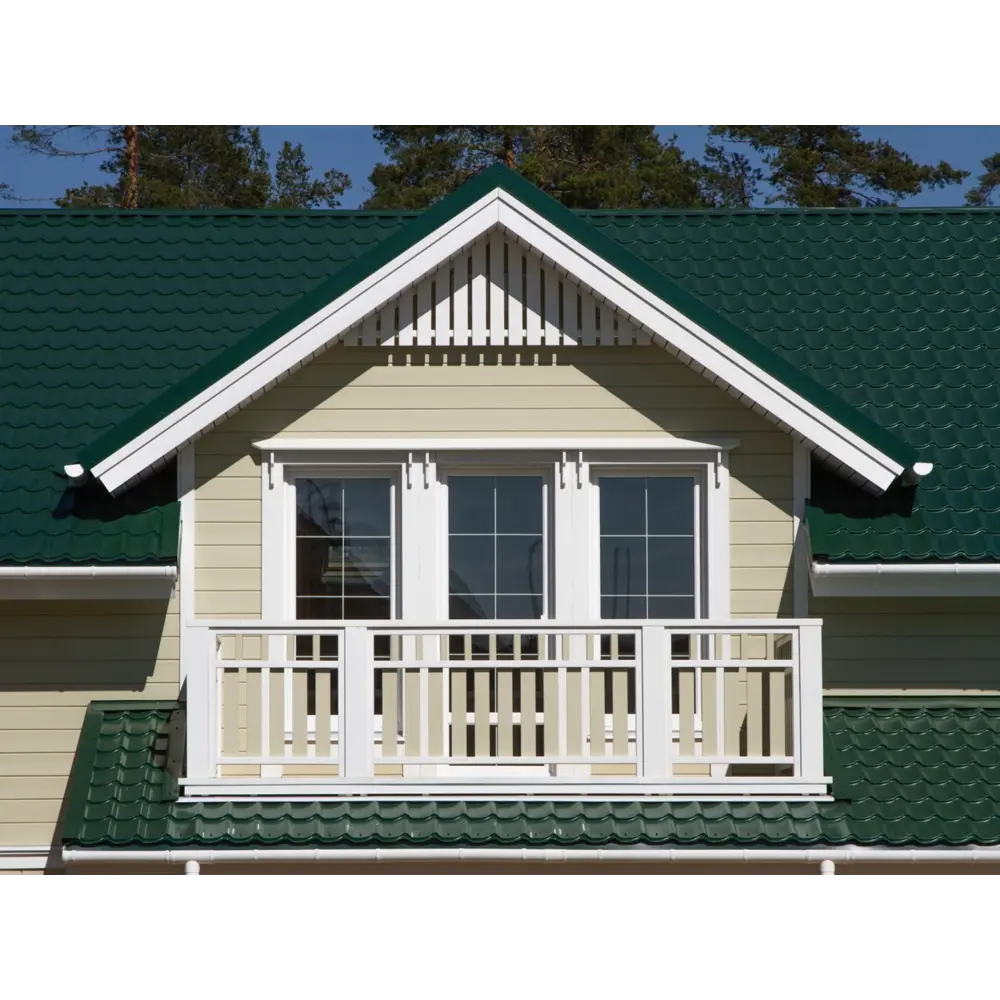 Металлочерепица 0.5 мм ГОСТ 1170x1180 мм RAL 6005 зеленый Grand Line STLM-2203837 - Вид №3