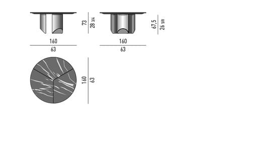 Круглый мраморный стол для гостиной Minotti Клин ARCH-00083496 - Вид №8