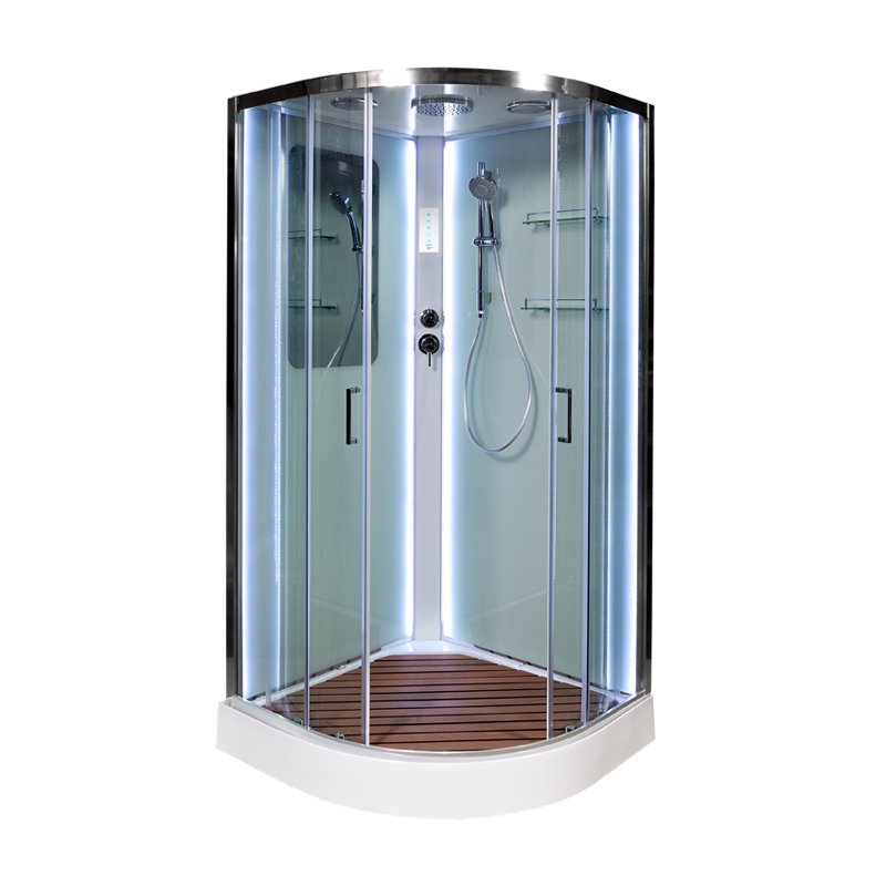 L 890 с электрикой BLACK Душевая кабина DETO Серия L А09 LED