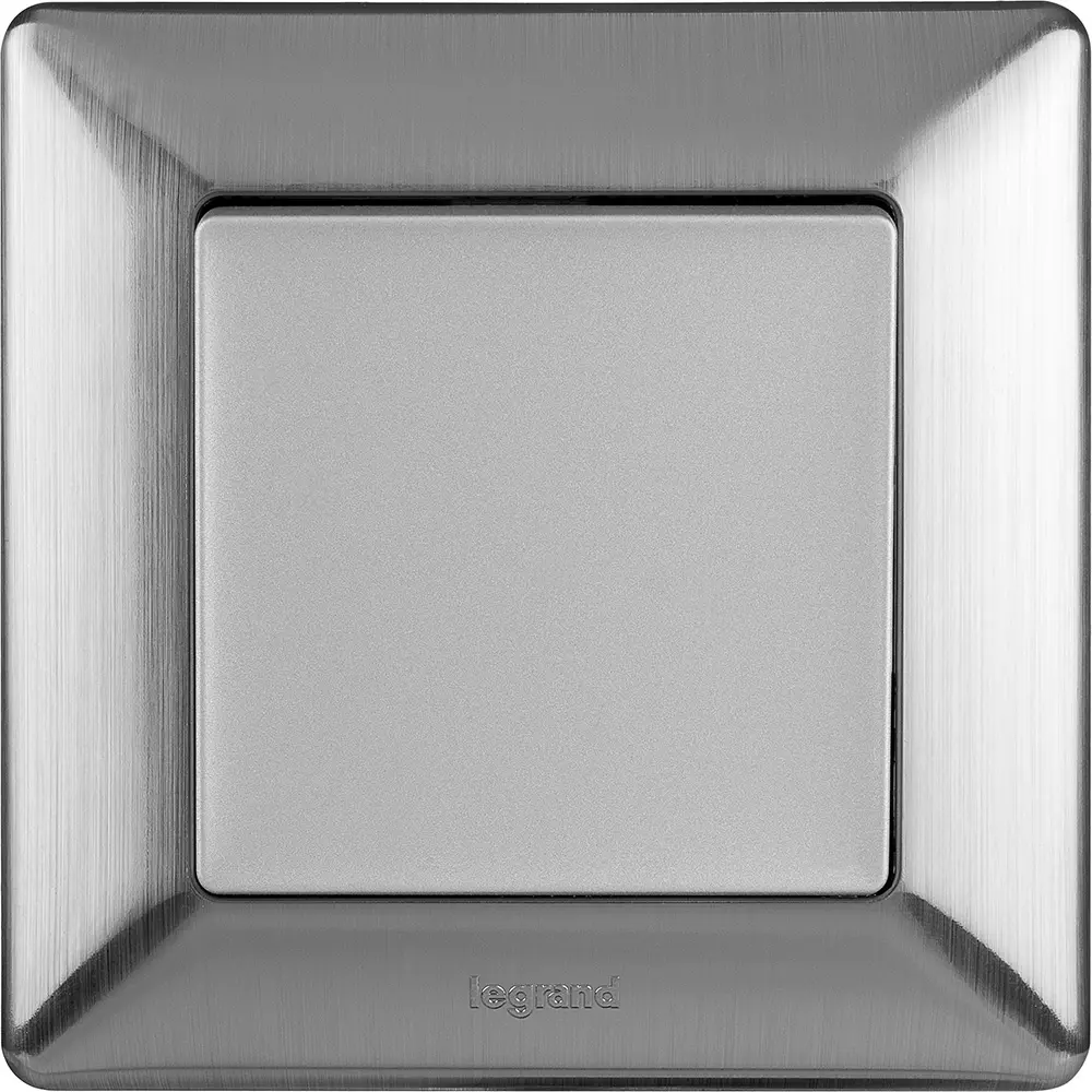 Выключатель встраиваемый Legrand VLN-L 1 клавиша цвет алюминий Valena Life STLM-2084590 - Вид №4