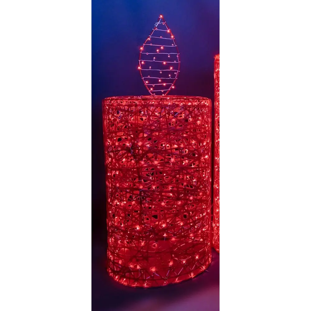 Электрическая светящиеся фигура Свеча 200 LED 40x180x40 см теплый белый свет 86164000 STLM-2140740 AJURIO 