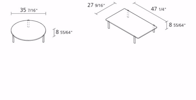 Alias Лакированный прямоугольный журнальный столик из мдф Eleven sun-id-1440768 - Вид №3