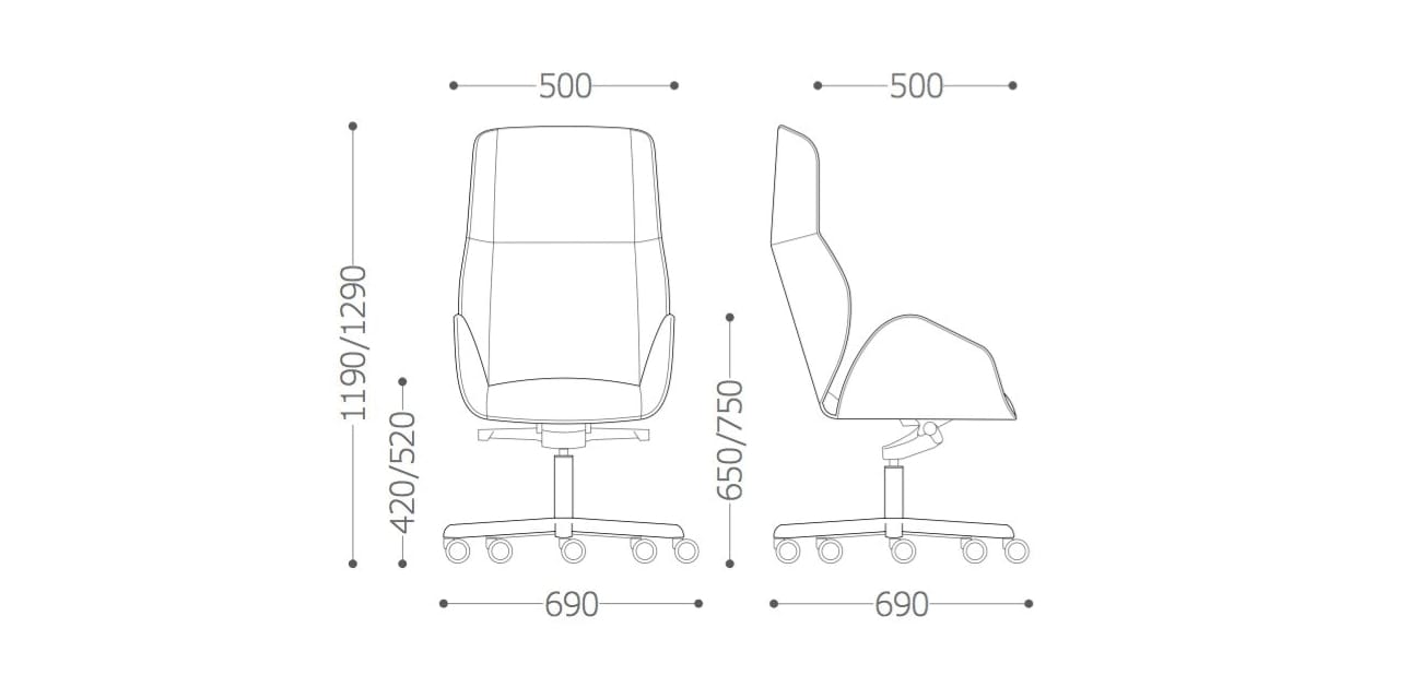 Офисное кресло с откидывающейся спинкой VAGHI звуки Executive ARCH-00150961 - Вид №5