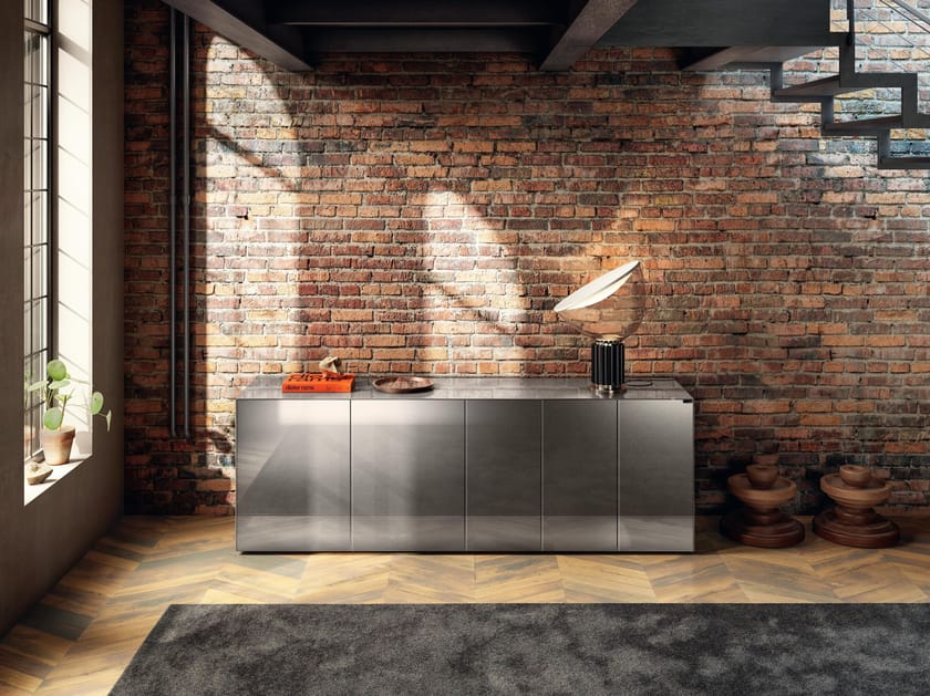 Стеклянный шкаф с распашными дверями Lago ARCH-00126473