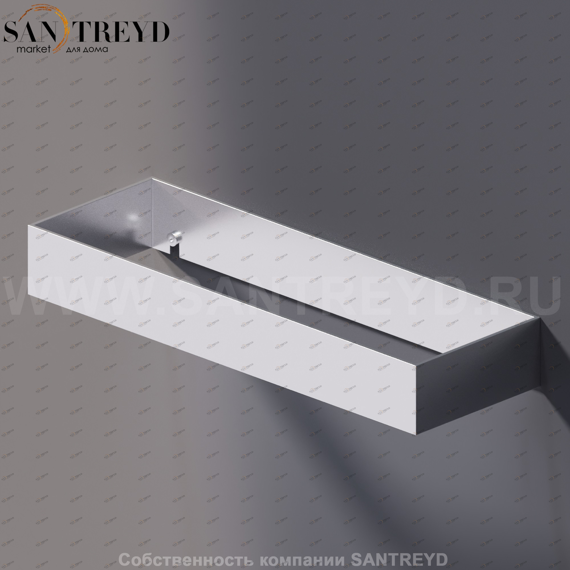 Agape 369 Базовый опорный элемент / Полотенцедержатель 36 см хромированный сатин A369200SP