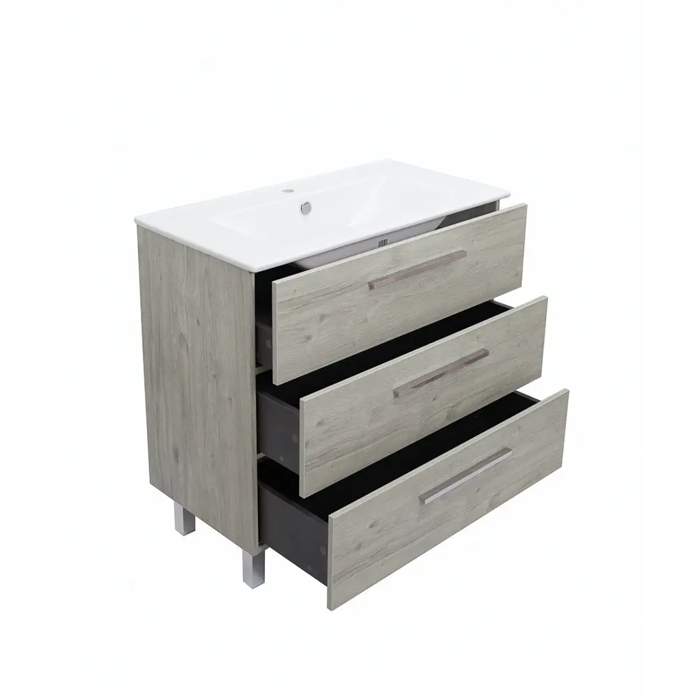 Тумба Santreyd Мадрид Квадро для ванной с тремя ящиками 84439268 Ванная комната STLM-0980014 - Вид №4