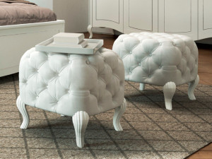 Прямоугольная ткань capitonné пуф