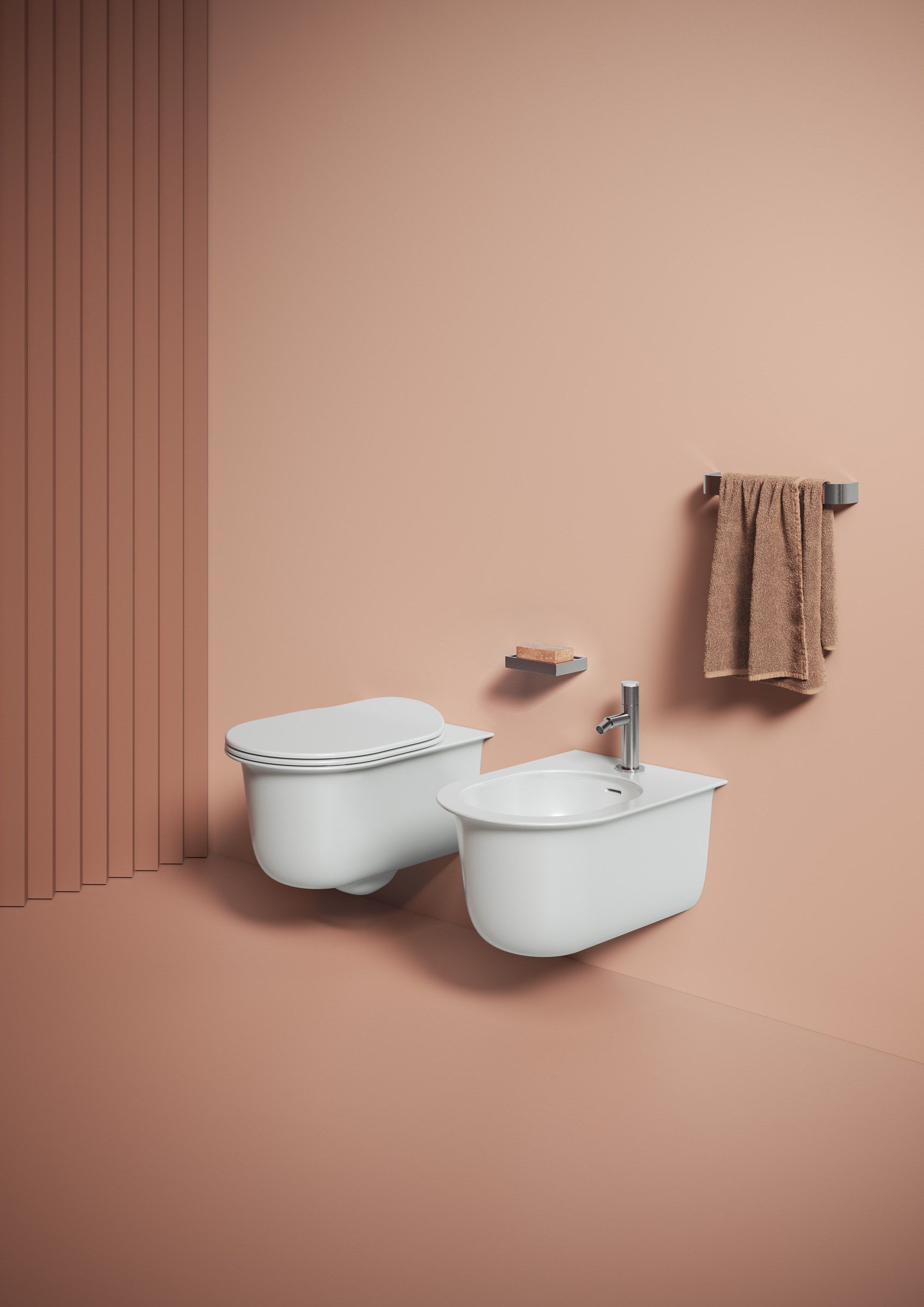 Керамическое подвесное биде с переливом ArtCeram Chic ARCH-00003080