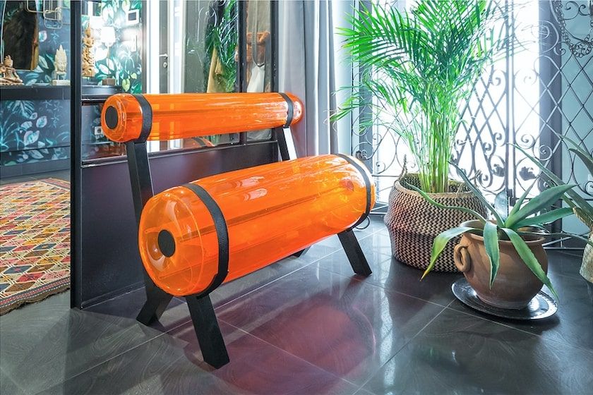 MOJOW ZIBA скамейка 1м Оранжевый BZCN1005OC - Вид №1