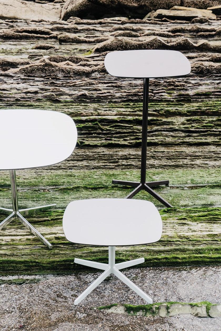 ENEA Квадратный стол с алюминиевым основанием и столешницей из hpl Lottus tables sun-id-1357997 - Вид №3