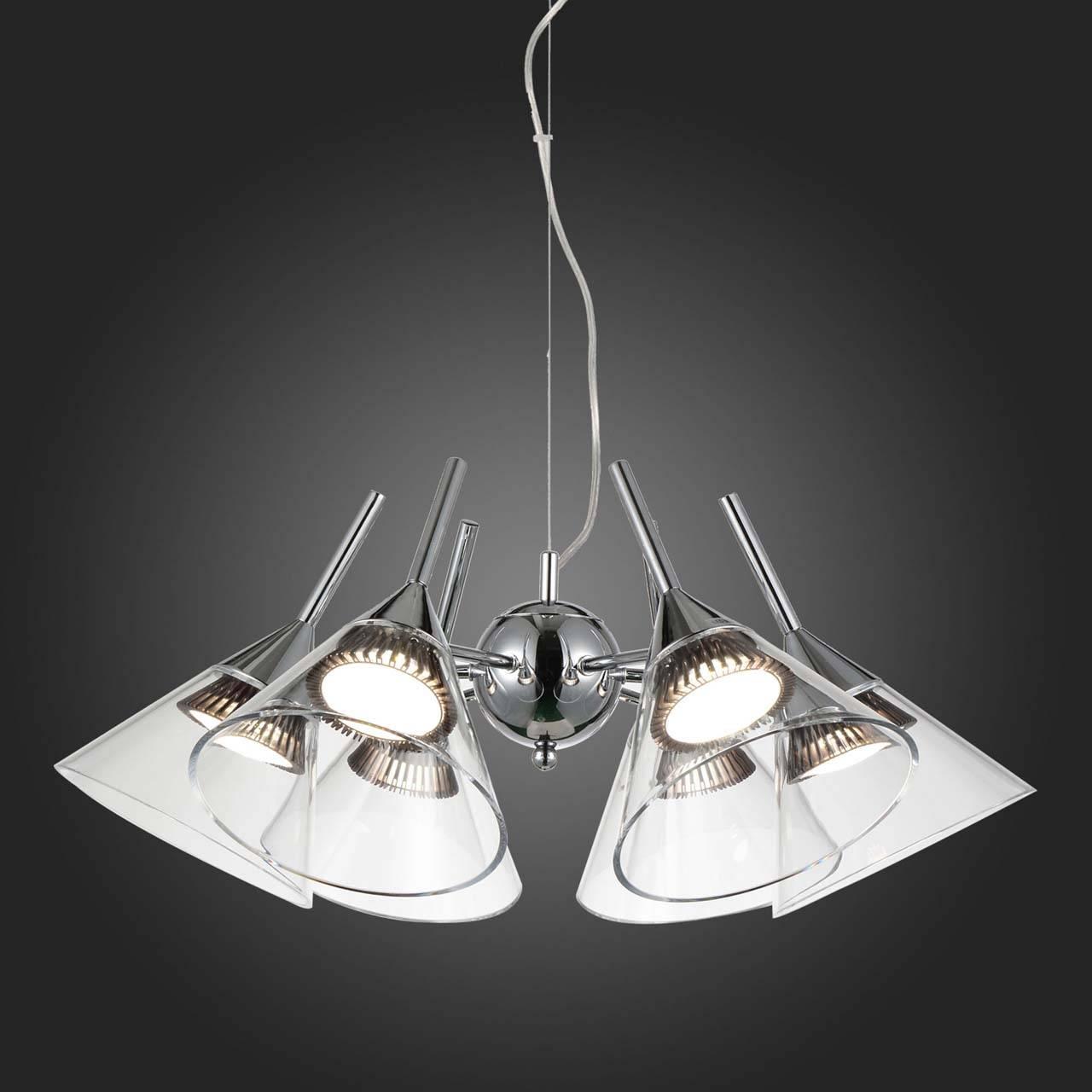 Подвесная светодиодная люстра ST Luce SL930.103.06 ST LUCE ДИЗАЙНЕРСКИЕ 220271 Хром  - Вид №1