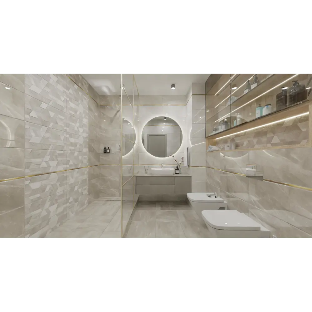 Декор настенный Tono Dec 30x60 см 1.62 м² цвет серый Santreyd STLM-2159164 - Вид №3