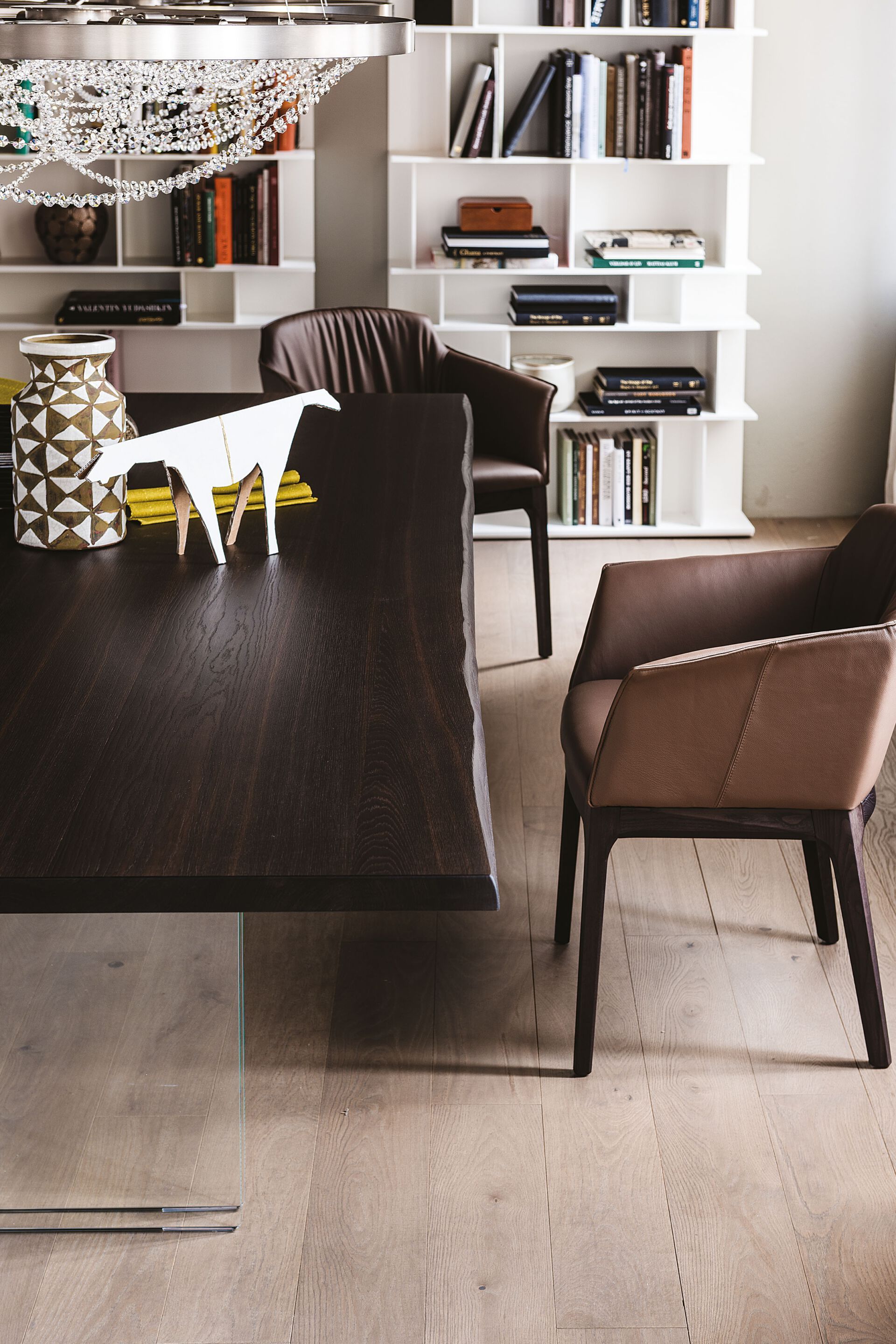 Прямоугольный стол из дерева и стекла Cattelan italia IKON ARCH-00093582 - Вид №3