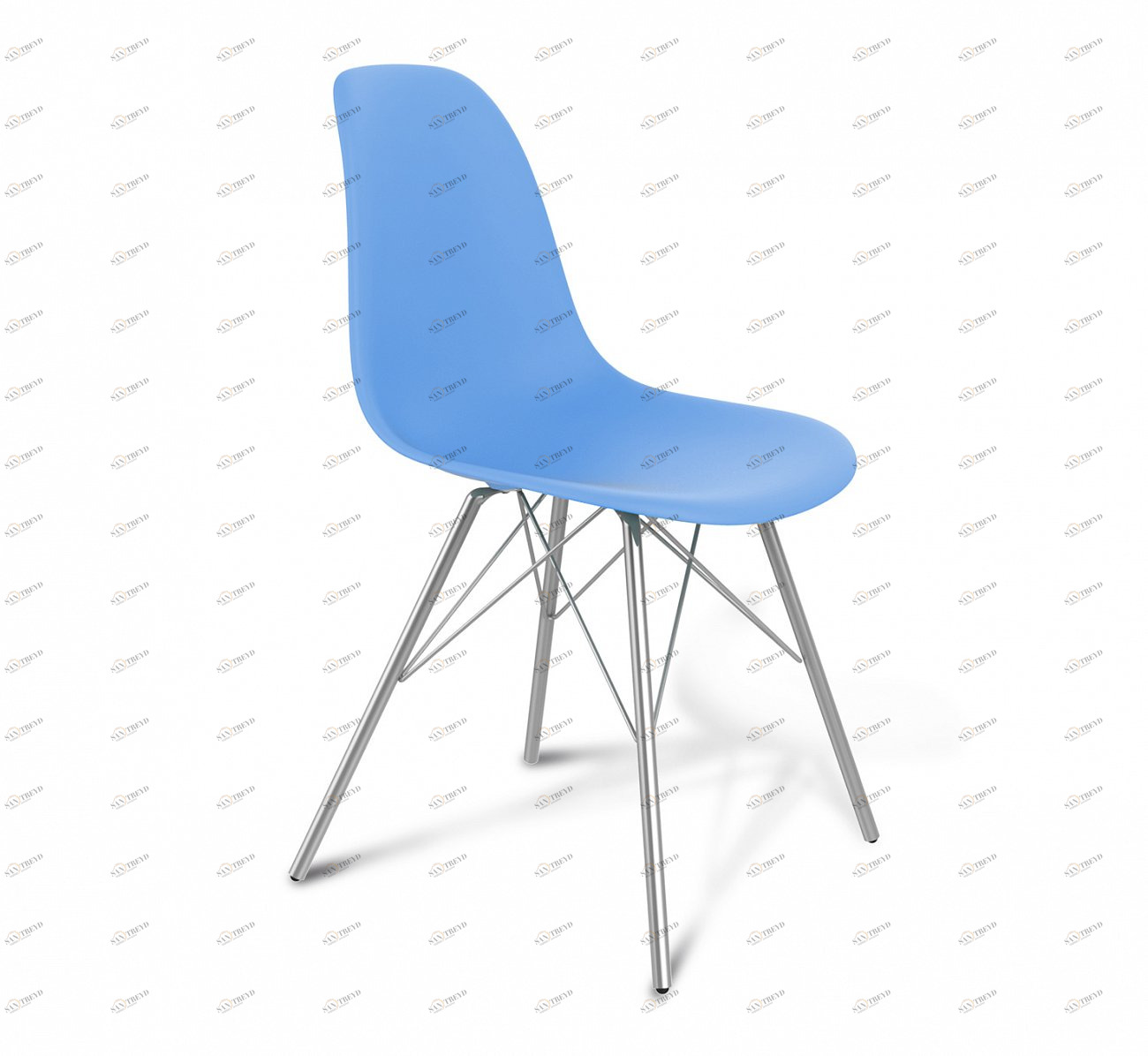 Стул DSR голубой S37 (eames style) SHEFFILTON ДИЗАЙНЕРСКИЕ, EAMES STYLE 015580 Голубой 