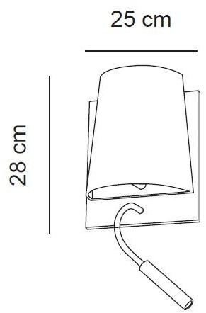 Alma light Настенный светильник из хлопка с гибким кронштейном Hotel sun-id-1452109 - Вид №3