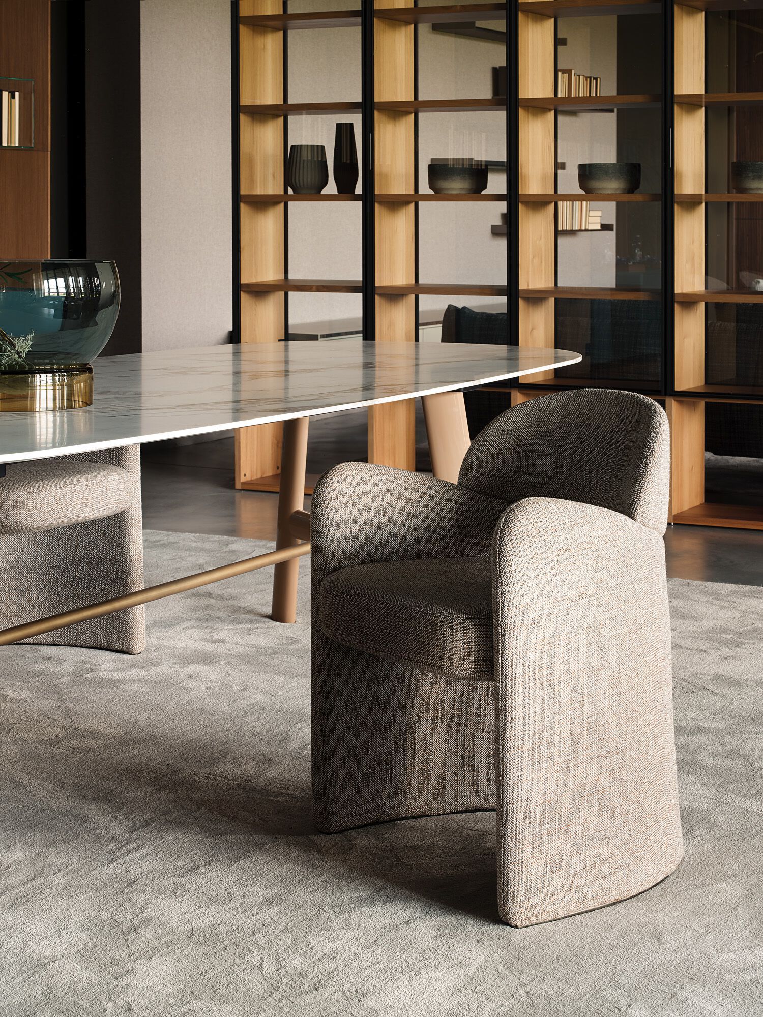 Кресло-кокпит из ткани, кожи или синтетической кожи Lema BLANCA ARCH-00125714 - Вид №5