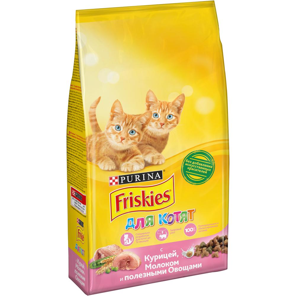 Т0035314 Корм для котят Курица, молоко, овощи сух. 2кг Friskies  - Вид №1