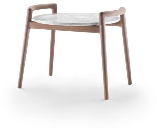 Flexform Круглый деревянный журнальный столик с мраморной столешницей sun-id-1346917 - Вид №4