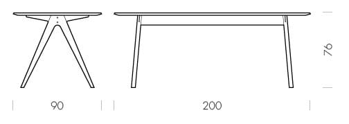 Прямоугольный дубовый стол Gazzda Ava ARCH-00093703 - Вид №23
