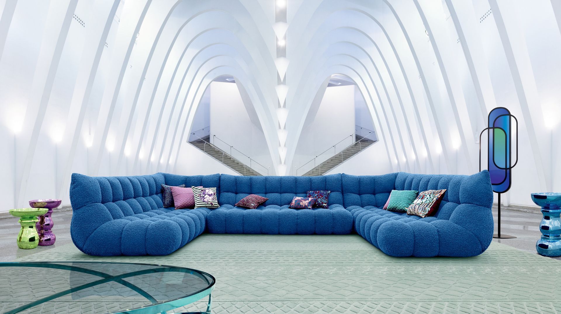 Угловой диван из ткани ROCHE BOBOIS Les Contemporains ARCH-00029597 - Вид №15