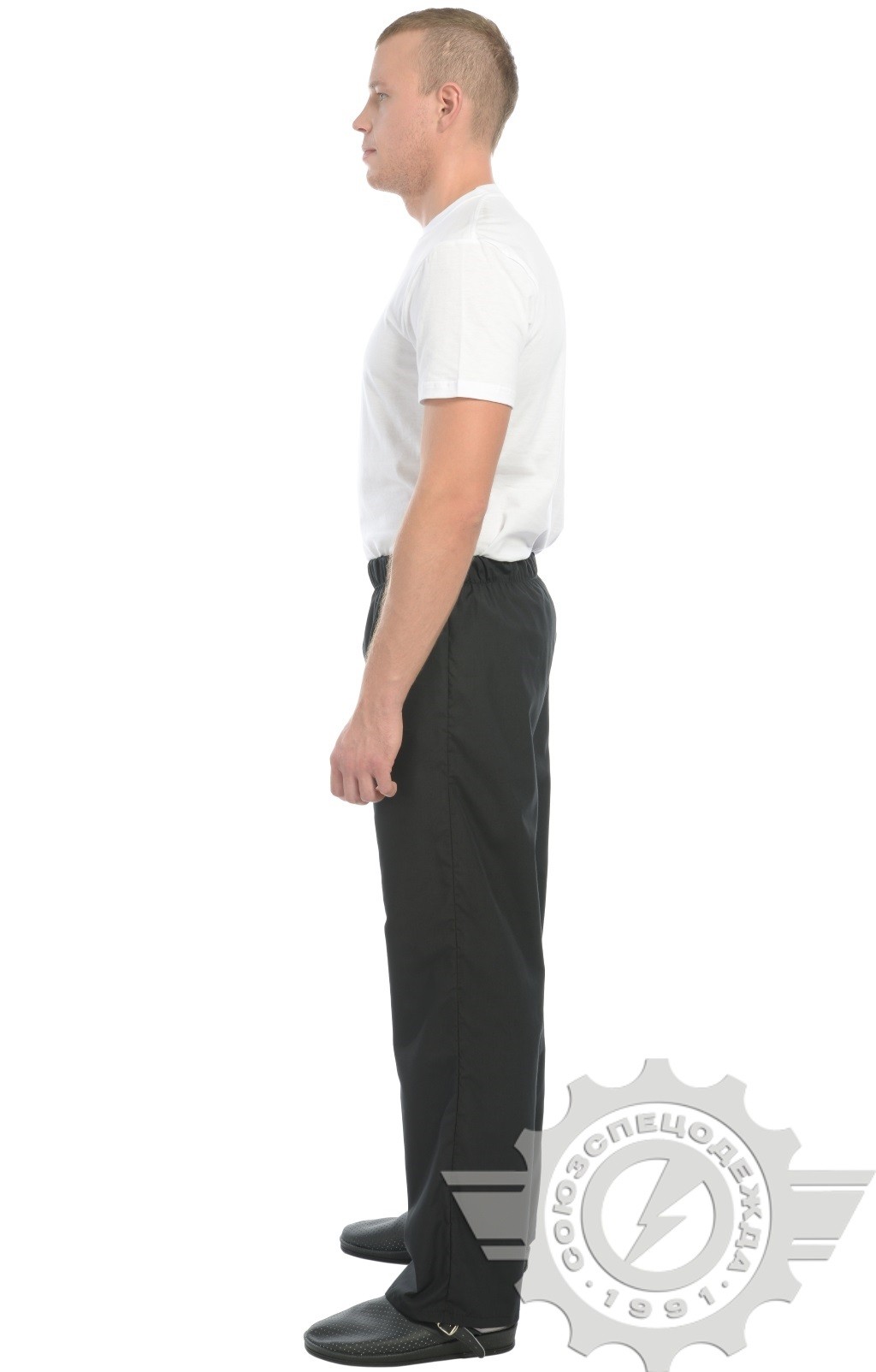 69062 Брюки "Люкс-Лайт" поварские черные  Одежда для поваров  размер 52-54/182-188 Спецодежда  - Вид №5